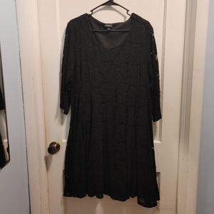 Torrid Black Floral Dress